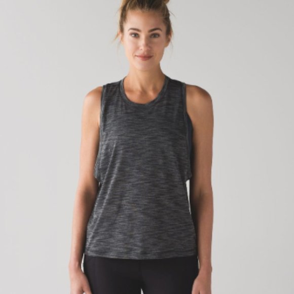 Lululemon Lululemon Cardio Squad Tank - Heathered Black - Size 8 - Picture 2 of 6